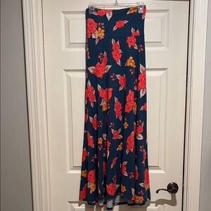 LuLaRoe Blue A-Line Maxi Skirt for Resort Wear